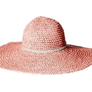 NEW WITH TAGS D&Y Women's Floppy Hat with Metallic Braid Band, Mauve, One Size
